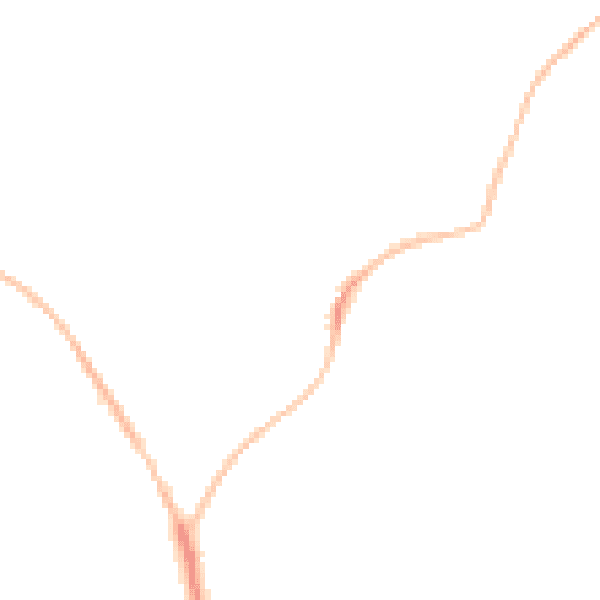 Night-time road noise heatmap for EX39 1DJ