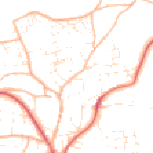 Daytime road noise heatmap for EX39 1EE