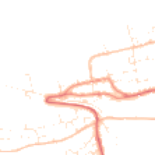 Daytime road noise heatmap for EX39 1LE