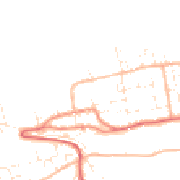 Daytime road noise heatmap for EX39 1LH