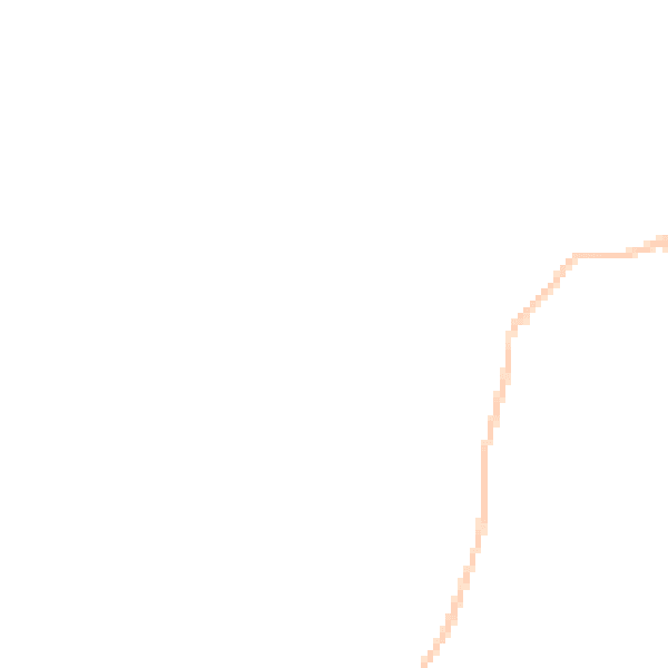 Night-time road noise heatmap for EX39 1ND