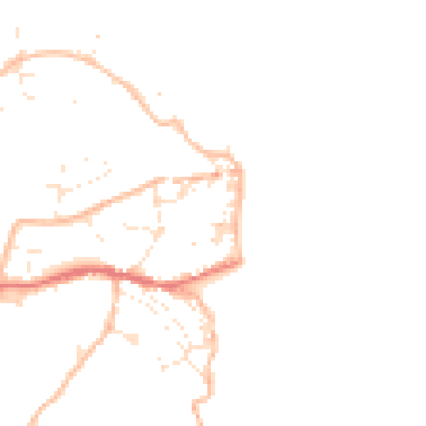 Daytime road noise heatmap for EX39 1PR