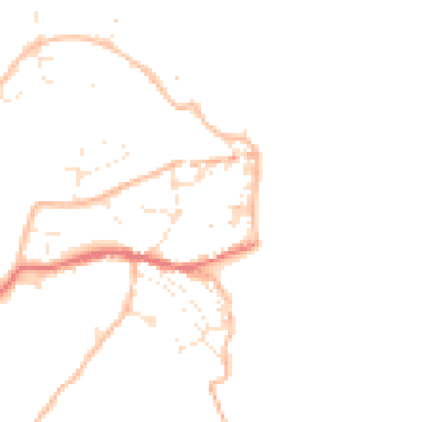 Daytime road noise heatmap for EX39 1PS
