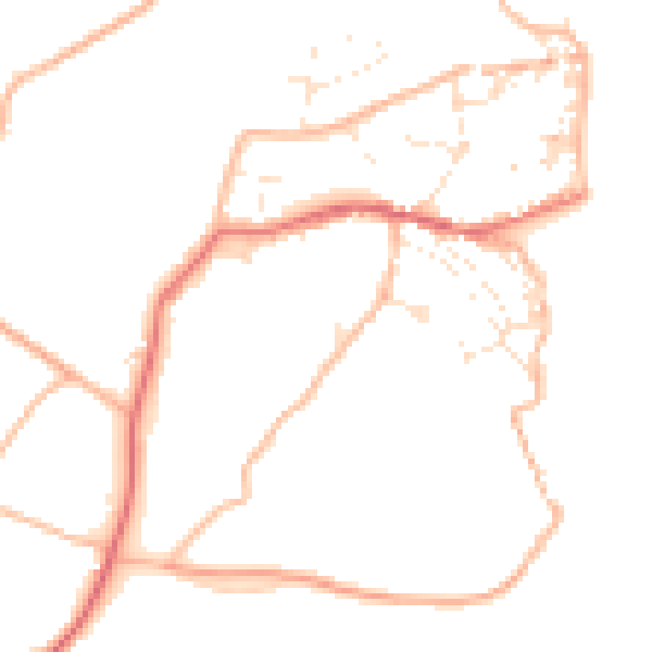 Daytime road noise heatmap for EX39 1QA