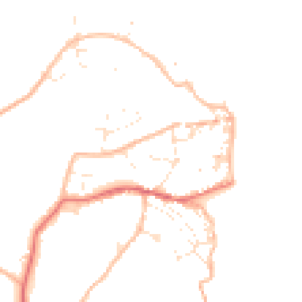 Daytime road noise heatmap for EX39 1QP