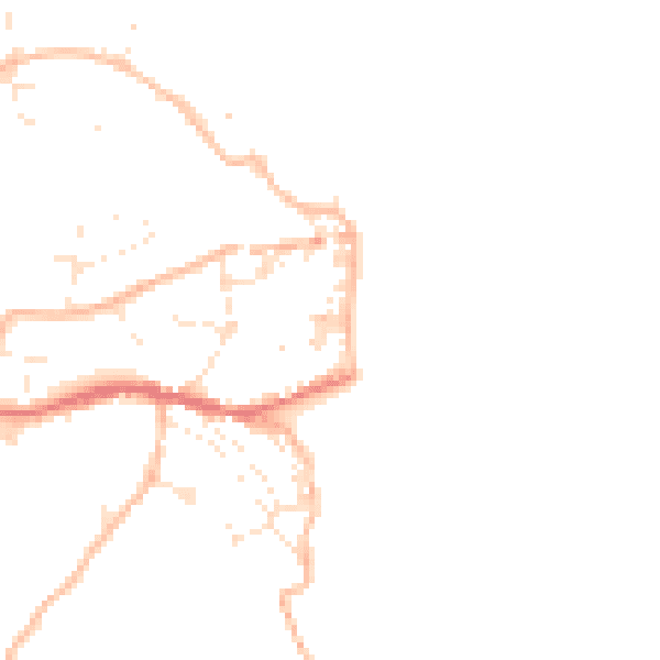 Daytime road noise heatmap for EX39 1QW