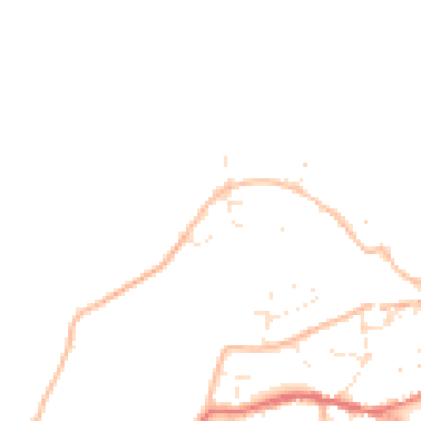 Daytime road noise heatmap for EX39 1SF