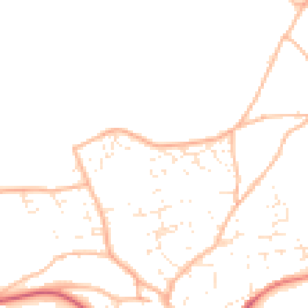 Daytime road noise heatmap for EX39 1SZ