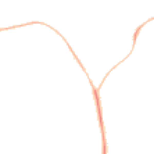 Night-time road noise heatmap for EX39 1TJ