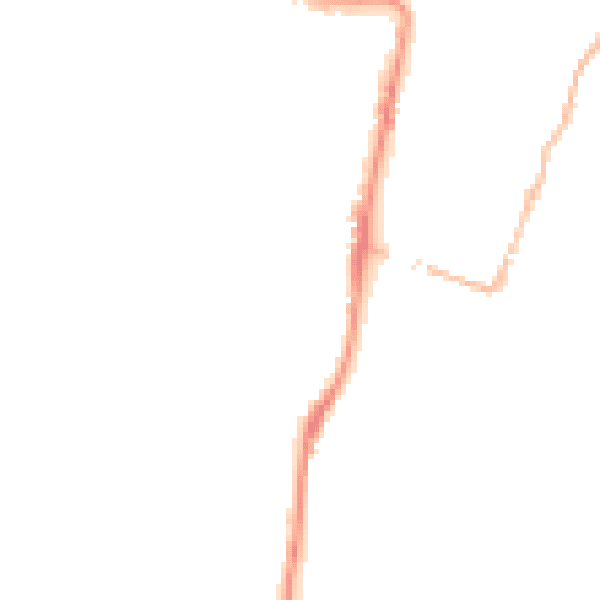 Night-time road noise heatmap for EX39 2AY
