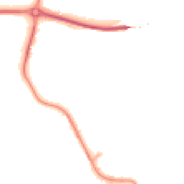 Night-time road noise heatmap for EX39 2LS