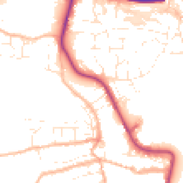 Daytime road noise heatmap for EX39 2PL