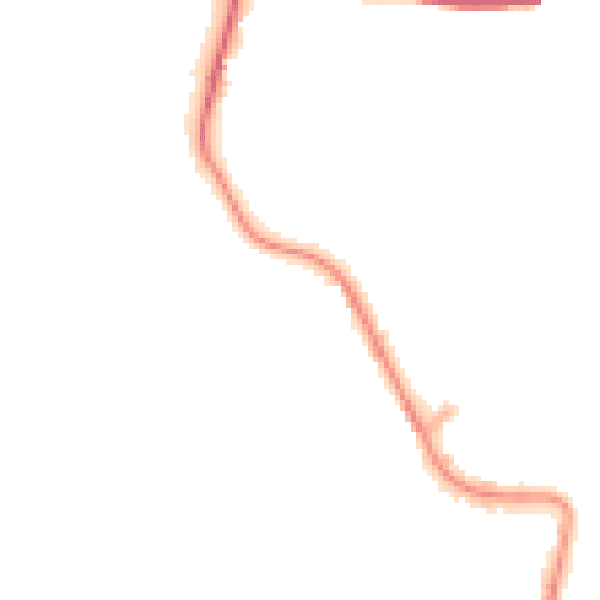 Night-time road noise heatmap for EX39 2PL