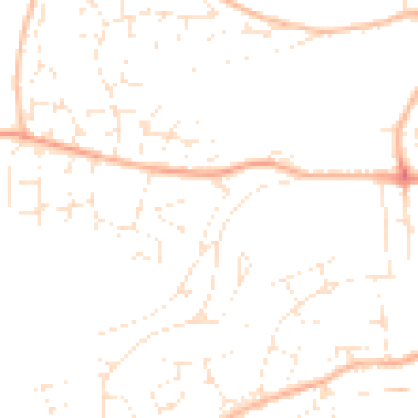 Daytime road noise heatmap for EX39 3BA
