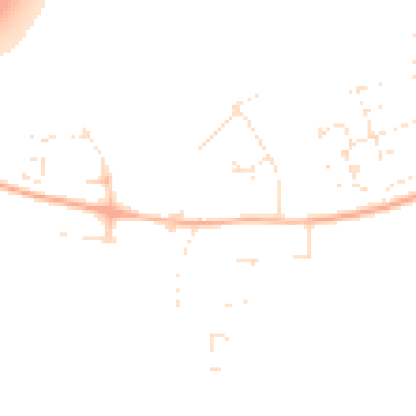 Daytime road noise heatmap for EX39 3FT