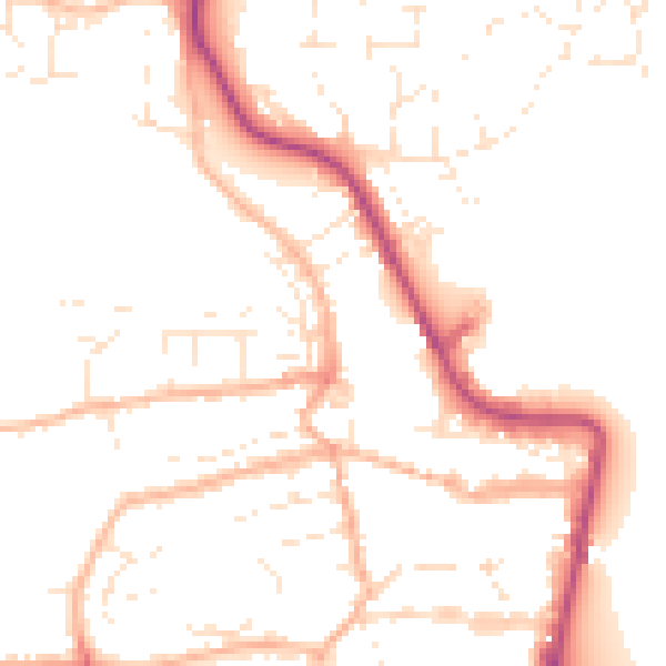 Daytime road noise heatmap for EX39 3LA