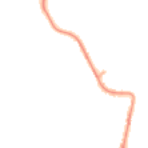 Night-time road noise heatmap for EX39 3LA