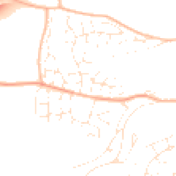 Daytime road noise heatmap for EX39 3PE