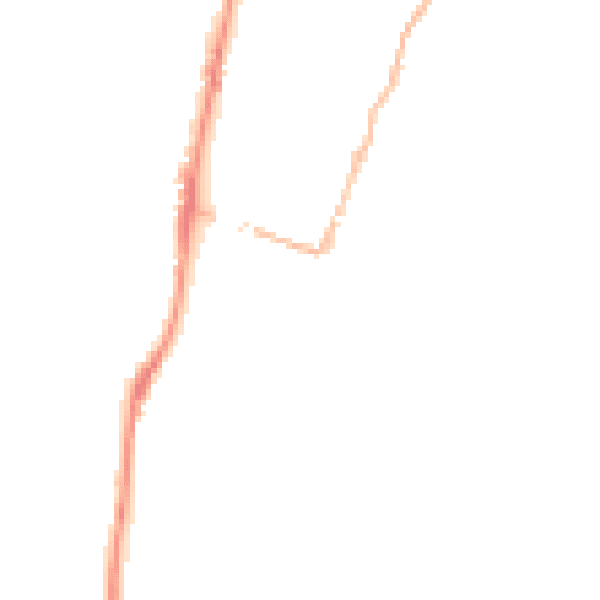Night-time road noise heatmap for EX39 4DP