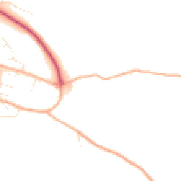 Daytime road noise heatmap for EX39 4GD