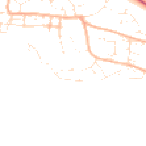 Daytime road noise heatmap for EX39 4HF