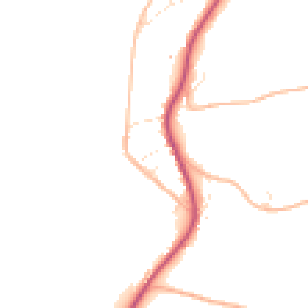 Daytime road noise heatmap for EX39 4JB