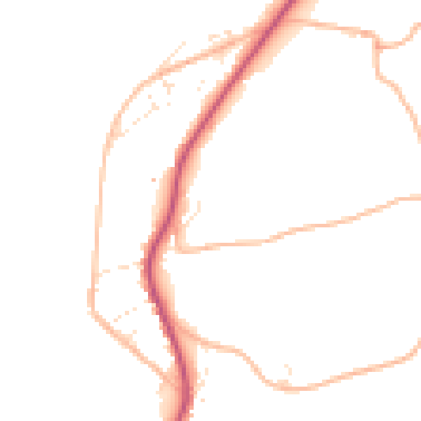 Daytime road noise heatmap for EX39 4JT
