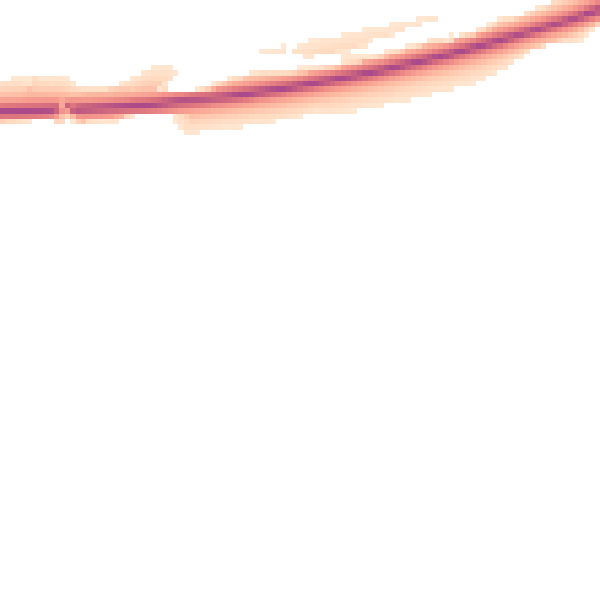 Night-time road noise heatmap for EX39 4NX