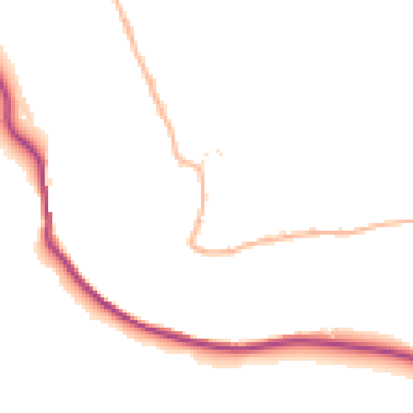 Daytime road noise heatmap for EX39 4QP