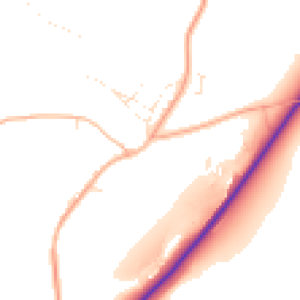 Daytime road noise heatmap for EX39 5AP