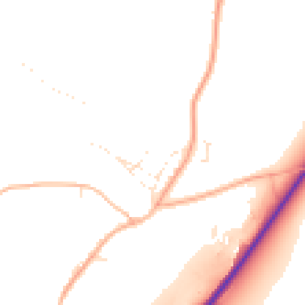 Daytime road noise heatmap for EX39 5BP