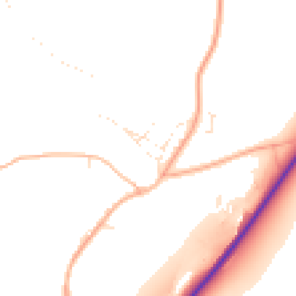 Daytime road noise heatmap for EX39 5BR