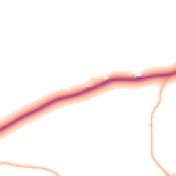 Daytime road noise heatmap for EX39 5DF