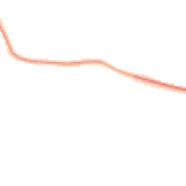 Night-time road noise heatmap for EX39 5DR