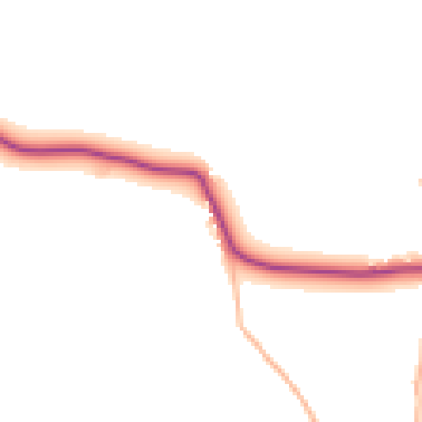 Daytime road noise heatmap for EX39 5DT