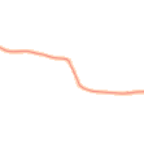 Night-time road noise heatmap for EX39 5DT