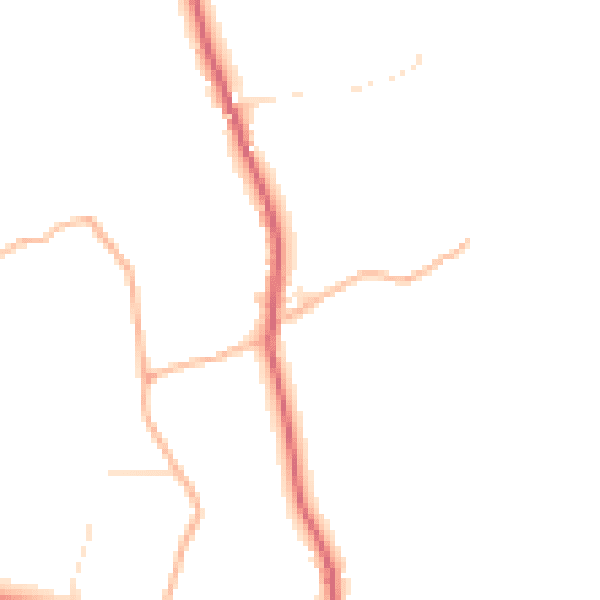 Daytime road noise heatmap for EX39 5RP