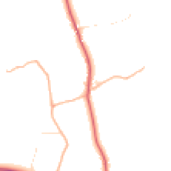 Daytime road noise heatmap for EX39 5RW