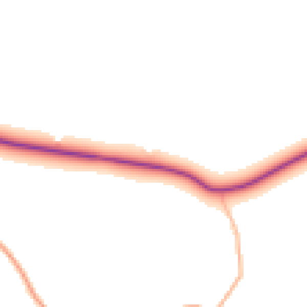 Daytime road noise heatmap for EX39 5RX