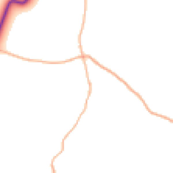 Daytime road noise heatmap for EX39 5SQ