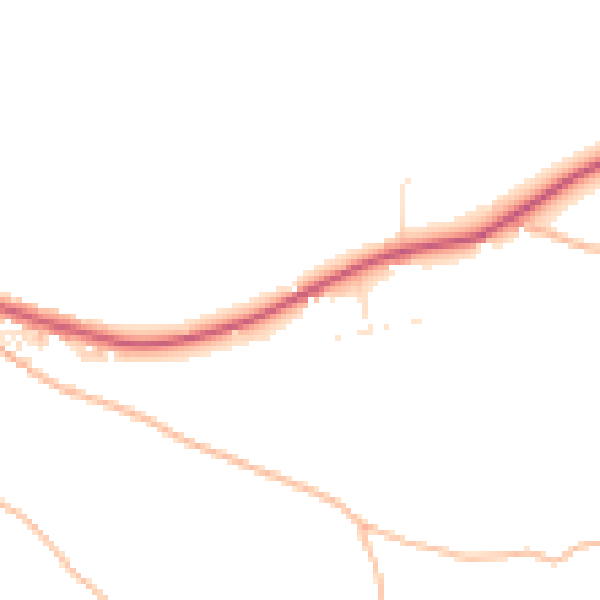 Daytime road noise heatmap for EX39 6AF