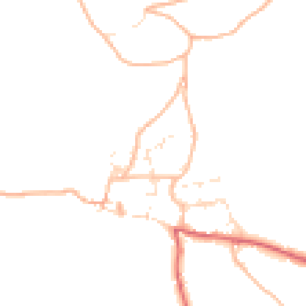 Daytime road noise heatmap for EX39 6BB