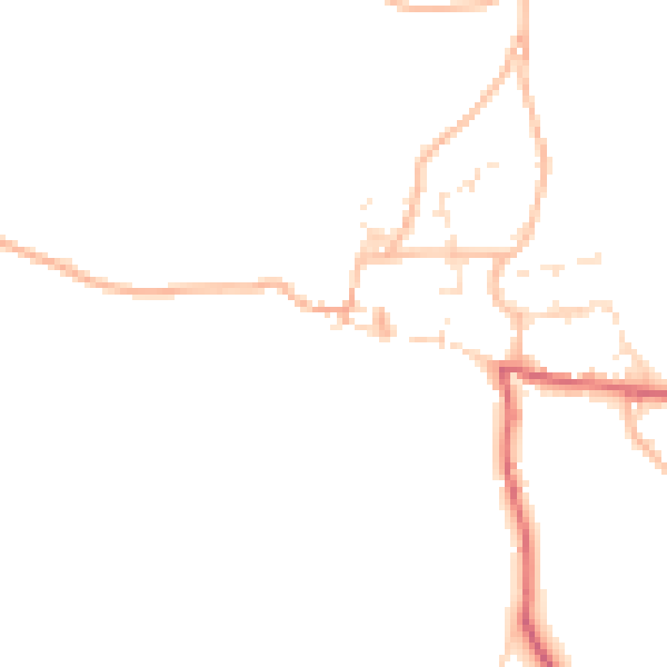 Daytime road noise heatmap for EX39 6BG