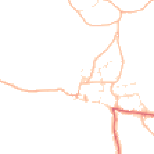Daytime road noise heatmap for EX39 6BN