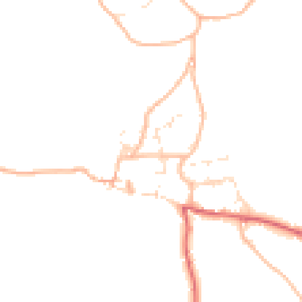 Daytime road noise heatmap for EX39 6BP