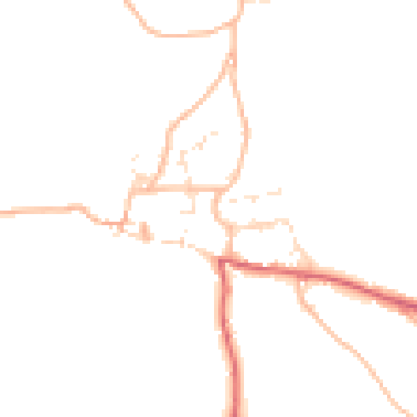 Daytime road noise heatmap for EX39 6BR
