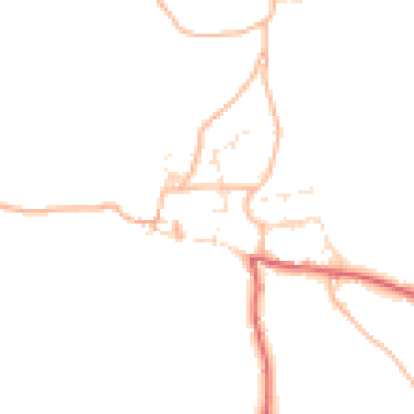Daytime road noise heatmap for EX39 6DD