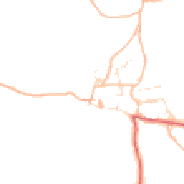 Daytime road noise heatmap for EX39 6DE
