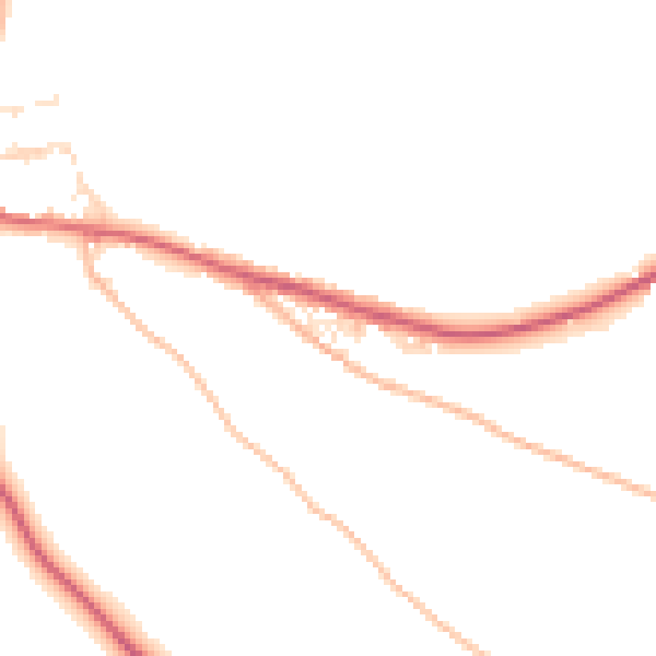 Daytime road noise heatmap for EX39 6DF