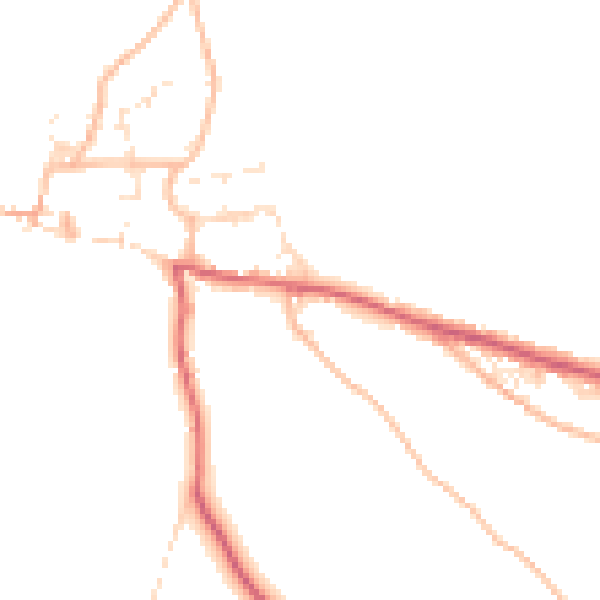 Daytime road noise heatmap for EX39 6DG